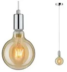 Pendelleuchte Larus IP44 E27 max. 60W Chrom dimmbar