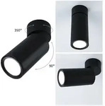 LED Deckenleuchte 3-Step-Dim Turnal Coin 2700K 470lm 230V 6W dimmbar Schwarz matt