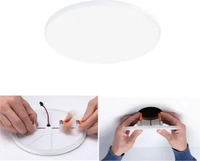 VariFit LED Einbaupanel Veluna Edge IP44 rund 160mm 1100lm 4000K Wei&szlig; dimmbar