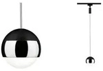 URail LED Pendel Capsule II 400lm 6,3W 2700K dimmbar 230V Schwarz matt Chrom