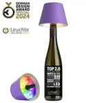 Sompex TOP 2.0 - Flieder, RGBW-Akku-Flaschenleuchte