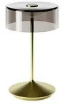 Akku-Glasleuchte Numotion 265mm goldfarben
