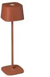 Capri USB-Tischl. terrakotta, 2700/3000K, dimmbar, eckig