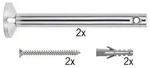 Seilsystem Montageset Umlenker/Abh&auml;ngung Chrom