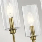 Kichler Kimrose Kronleuchter E14 Geb&uuml;rstetes Naturmessing