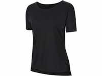 Nike Dri-FIT Yoga Shirt Damen, schwarz, S Damen CJ9326-010