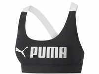 Puma Mid Impact Fit Sport-BH, schwarz, M, Damen Damen 522192-01