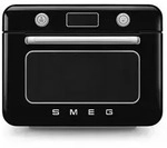 Smeg COF01BLEU - Kombi-Tisch-Dampfbackofen, 50's Style, Schwarz