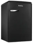 Amica KS 15617 MS - 85 cm, Matt-Schwarz, Rechtsanschlag, Retro-Design