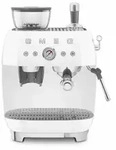 Smeg EGF03WHEU - Espressomaschine mit Mahlwerk im 50's Style, Wei&szlig;