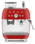 Smeg EGF03RDEU - Espressomaschine mit Mahlwerk im 50's Style, Rot