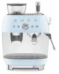 Smeg EGF03PBEU - Espressomaschine mit Mahlwerk im 50's Style, Pastellblau