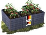 Otto Graf 645164, Otto Graf GARANTIA ERGO QUADRO U L 75 Hochbeet Wood, inkl. FLORA