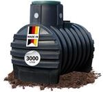 Otto Graf 295005, Otto Graf 4rain MONO Erdtank 3000 Liter inkl. Tankabdeckung Schwarz