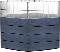 Otto Graf 645206, Otto Graf GARANTIA ERGO Hochbeet Turbo L 75 Stone, inkl. FLORA
