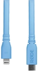 Rode SC19-B USB-Kabel, 1.5m, blau, USB C male / Lightning male