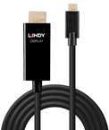 Lindy 43291 Video-Adapterkabel, 1.0m, 4K