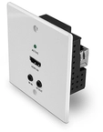 Lindy 38348 HDBaseT EU Wall Plate Extender, 4K