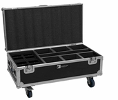 Roadinger Case f&uuml;r 6x Eurolite AKKU IP UP-4 Plus HCL Spot, schwarz