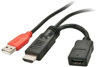 Lindy 41080 HDMI Stromeinspeisungsadapter Kabel, 0.15m