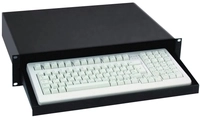 Adam Hall 87412 Rack Tastaturablage, 2 HE, Stahl