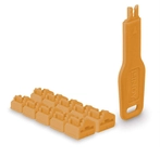 Lindy 47897 RJ45 Port Schloss 10er SET, orange