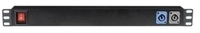 Showgear Socketstrip7 Rackstromverteiler, 19'', 1HE, IN: Powercon