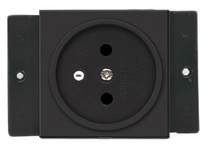 Kramer Germany Kramer TS-1DE Einbaumodul (Steckdosenwanne), schwarz