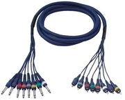 DAP Audio Multicore Studio, 03m, 8x Klinke mono / 8x Cinch