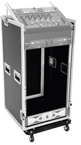 Roadinger Case f&uuml;r DJ Equipment, Laptop DJ Kombi Case, schwarz, 20HE