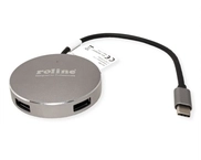 Roline USB 3.2 Gen 1 Hub, rund, 4fach
