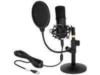 Delock 66300, Delock Professional USB Condenser Microphone Set for Podcasting and