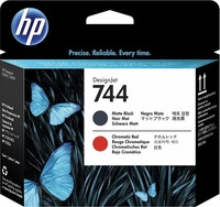 HP F9J88A, HP 744 - Schwarz, Chromatic Red - Druckkopf - f&uuml;r DesignJet Z2600