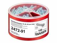 1St. Kaiser 2472-91 Geräteschrauben-Box je 100 Schrauben d=3,2xLänge 15/25/40