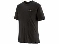 Patagonia Cap Cool Merino Blend Graphic Shirt Men L schwarz - heritage header:black