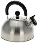 Fl&ouml;tenkessel aus Edelstahl - 2,5 L Wasserkocher mit klappbarem Griff