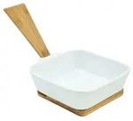Keramik Grillpf&auml;nnchen CERAMICO mit abnehmbarem Griff - Grillpfanne Grillschale