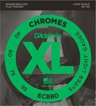 Saitensatz D'Addario ECB80 Flatwound Long Scale/Super Light