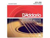 Saitensatz D'Addario EJ17 Phosphor Bronze Medium