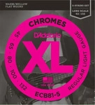 Saitensatz D'Addario ECB81-5 Flatwound 5-String/Long/Light