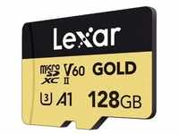 Gold MicroSDXC 128 GB, UHS-II, U3, V60 Professional Speicherkarte