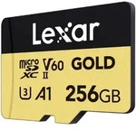 Gold MicroSDXC 256 GB, UHS-II, U3, V60 Professional Speicherkarte