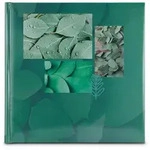 Singo II Leaves, 30x30 cm Buchalbum gr&uuml;n, mit 100 wei&szlig;en Seiten