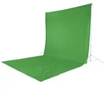 Hintergrund, Stoff gr&uuml;n 2,95x6 m f&uuml;r Fotostudio