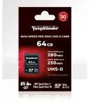 Prof. High-Speed SDXC 64GB, UHS-II, Cl10, U3, V90 (280/250 MB/s)