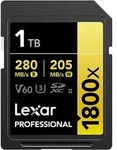 1800x SDXC 1 TB V60 UHS-II U3 (280/205 MB/s) Prof. Speicherkarte