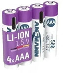 Micro AAA Type 500 LI-ION Akku USB-C, 4er Blister 400 mAh