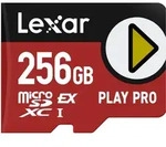 PLAY Pro microSDXC 256GB Express up to R900/W600MB/s (104MB/s with UHS-I)