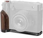 5266 L-Shape Mount Plate with Wooden Handle f. Fujifilm GFX100RF blk.