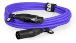 XLR3M-PU Premium XLR lila 3m Mikrofonkabel